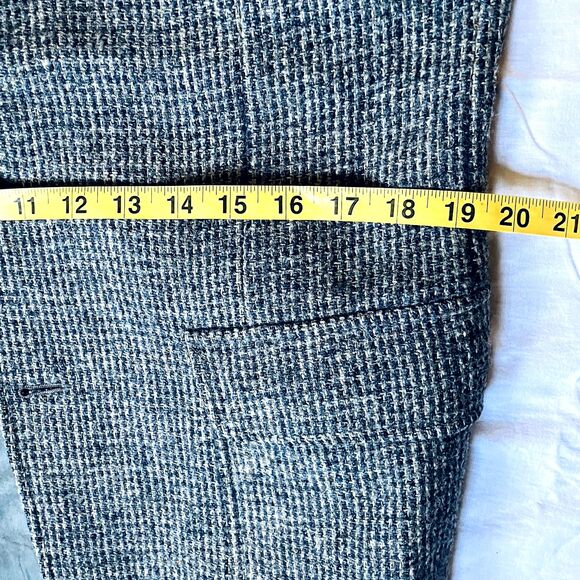 Harris Tweed Vintage Sport Coat Andhurst Gray Check Fleck Scottish Wool 38 40 - Picture 8 of 15